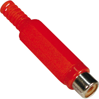 Conector rca hembra rojo =5-0360 