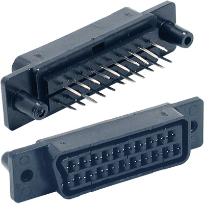 5-0502 conector peritelevisión 21 pines a hembra para chasis