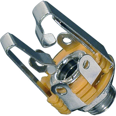 Base abierta para chasis jack estéreo 6.3mm hembra con circuito cerr