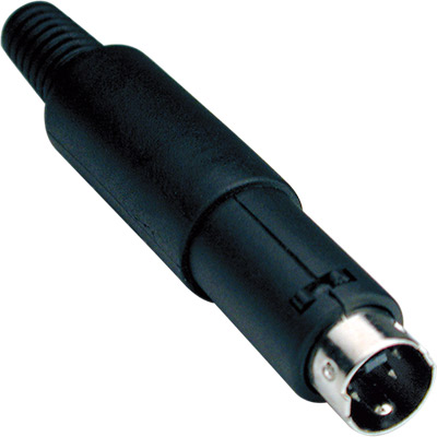 Conector mini-din 4 pines macho  
