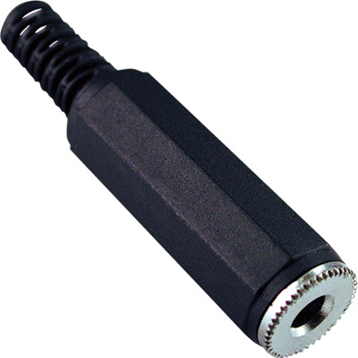Jack estéreo 3.5mm hembra plástico =5-0190 
