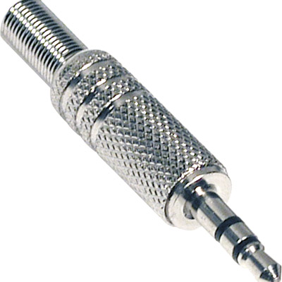 Jack   estéreo 3.5mm macho metálico  