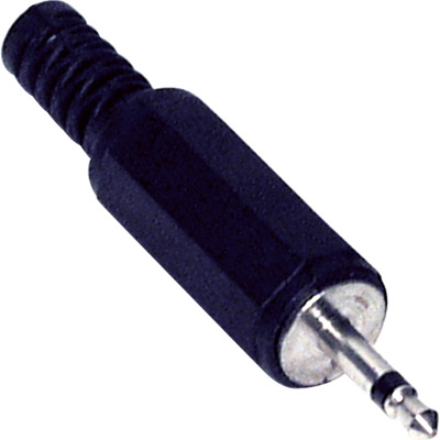 Jack   mono 2.5mm macho plástico 