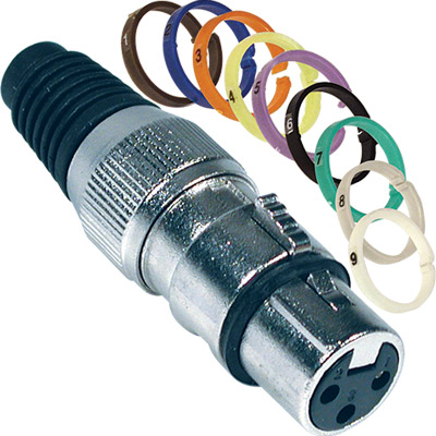 Conector canon/xlr 3 pines hembra tipo neutrik