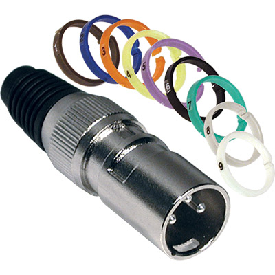 Conector canon 3 pines macho tipo neutrik