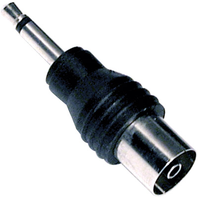 Adaptador audio jack mono 3.5mm macho a pal hembra 