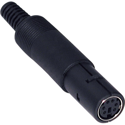5-0491 conector mini-din 6 pines hembras