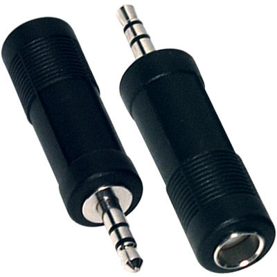 Adaptador audio jack estéreo 3.5mm macho a jack estéreo 6.3mm hembra 