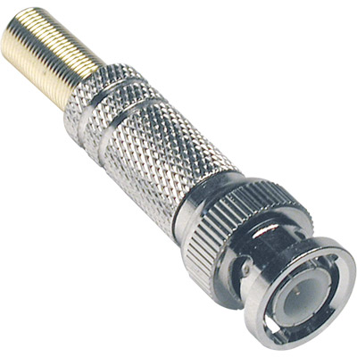 Bnc     conector macho para soldar caja metálica   