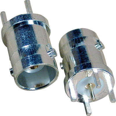 Conector bnc hembra recto para circuito impreso