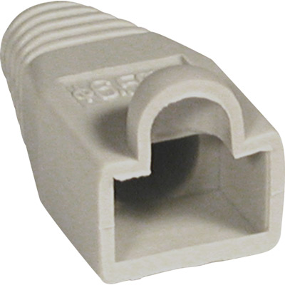 Funda pvc conector rj45 modular 8v/10v  gris 