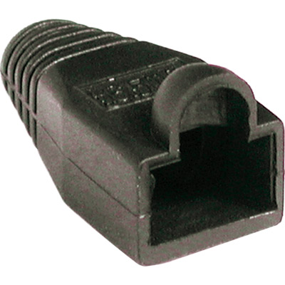 Funda pvc conector rj45 modular 8v/10v negro 