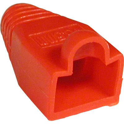 Funda pvc conector rj45 modular 8v/10v rojo 