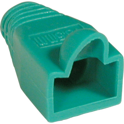 Funda pvc conector rj45  modular 8v/10v verde 