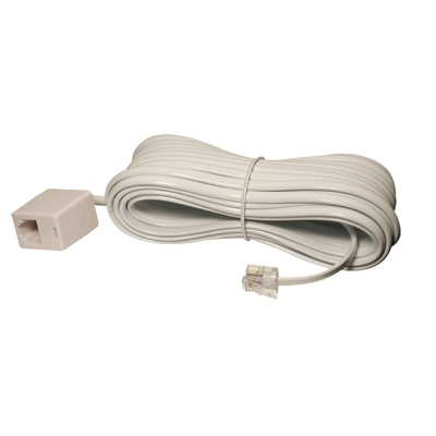 1-0621 cable teléfono macho a hembra 6v/4c marfil 7.5mt