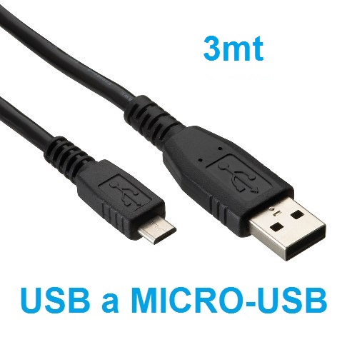 Cable usb 2.0 a > micro usb bm 3 metros