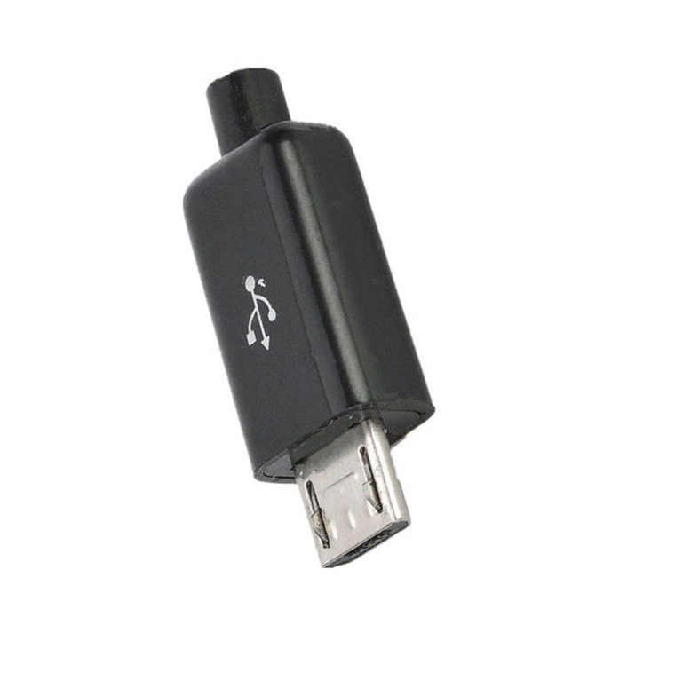 Conector macho micro-usb otg para soldar
