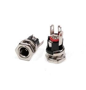 Dc conector metalico para chasis 2.5x5.5mm 