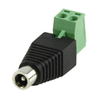 Dc conector hembra con terminales tornillo 2,5x5,5mm  