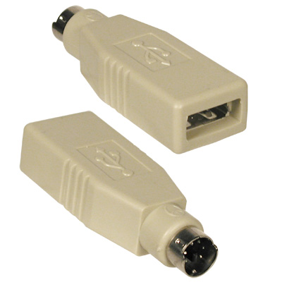 Adaptador informática mini-din 6 pines macho a usb-a hembra gris =2-5311 