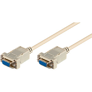 Cable null moden sd9 /rs232 9 pin cruzado hembra - hembra 2 metros