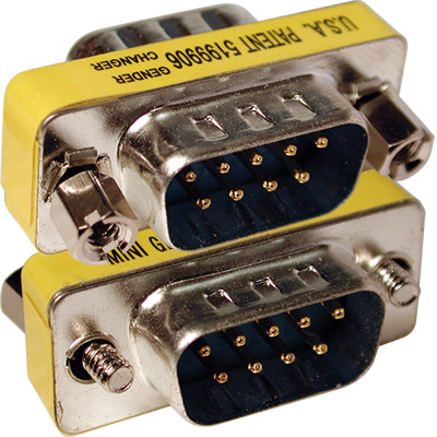 Adaptador informática db-9 macho a macho