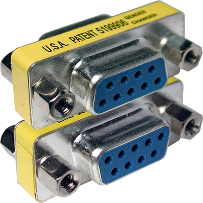 Adaptador informática db-9 hembra a hembra
