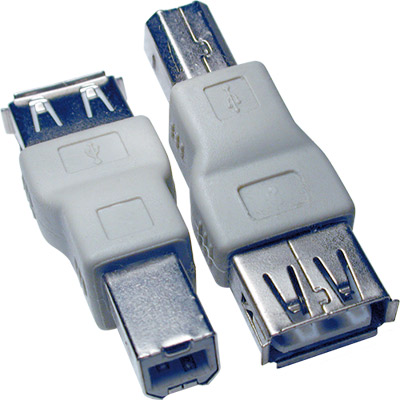 Adaptador usb-a hembra a usb-b macho