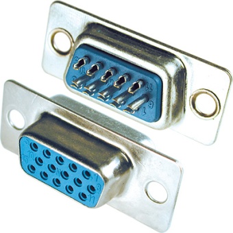 Conector informática sub-d db-15/3 filas hembra de soldar 