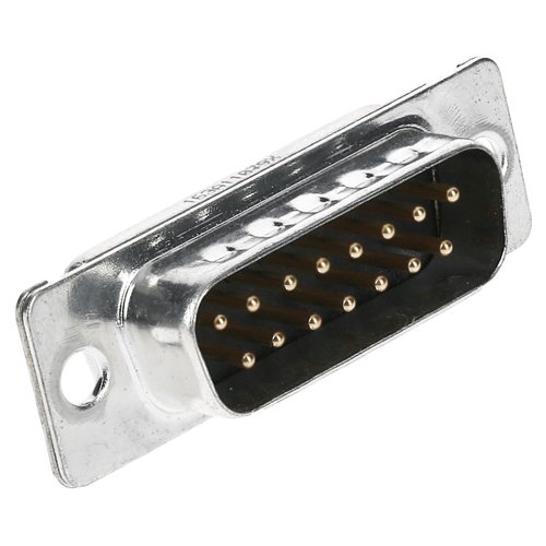 Conector sd-15 macho chasis para soldar