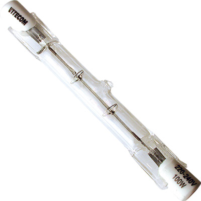 6-1000 lámpara halógena tubular 100w|78mm