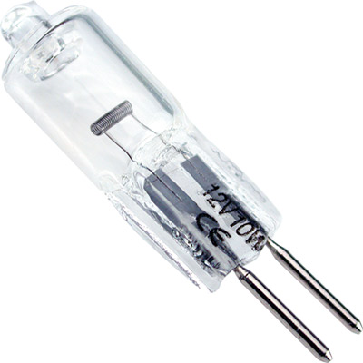 6-1020 lámpara halógena bi-pin 12v|10w|g-4