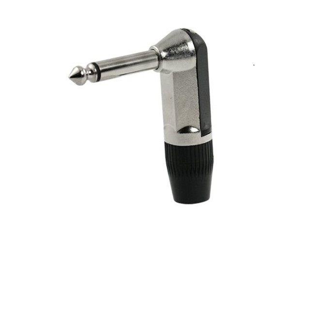 Jack mono 6.3mm metalico  acodado  