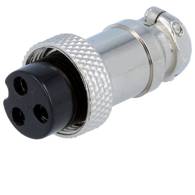 Gx16 conector microfono hembra aereo 3 pin 
