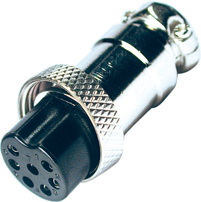 5-1132 conector micrófono hembra aéreo 7 pines