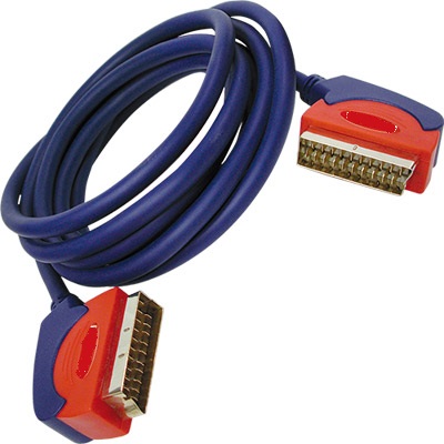 Cable euro m>m contactos oro  ø:8mm 3m 