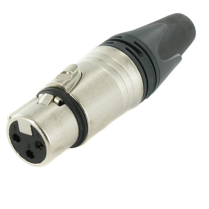 Conector canon xlr hembra 3pin 