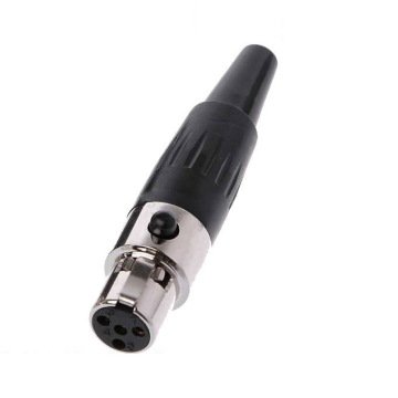Conector mini xlr 4 pin hembra para soldar