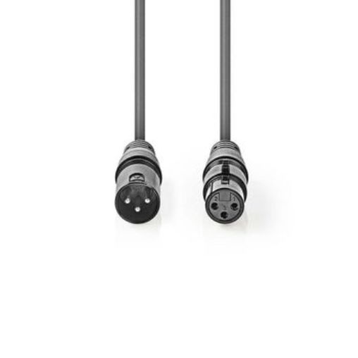 Cable dmx digital xlr macho-hembra 10 metros 100 ohms