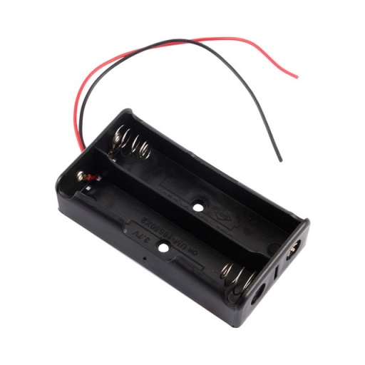 Portapilas 2x 18650 con cable 