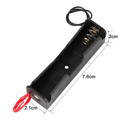 Portapilas para 1x18650 con cable 