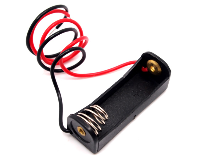 Portapila 1x23a con cables 15cm 