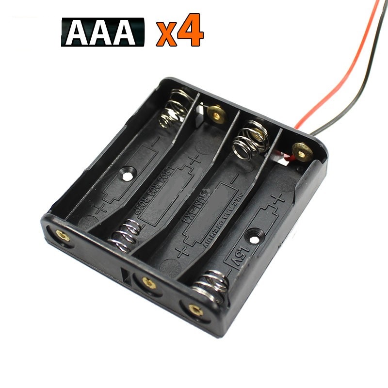 Portapilas 4xaaa/r03 con cable 13cm