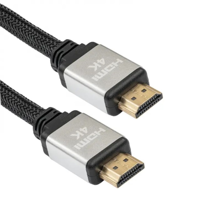 Cable hdmi macho>macho 4k v:2.0 ethernet 1.5 metros forrado en tela 