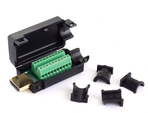 Conector hdmi macho con vorna a tornillo