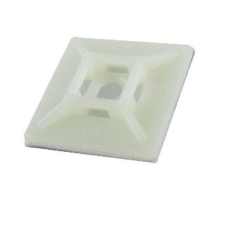 Base adhesiva para brida blanca 30x30mm (precio bolsa 100pcs)