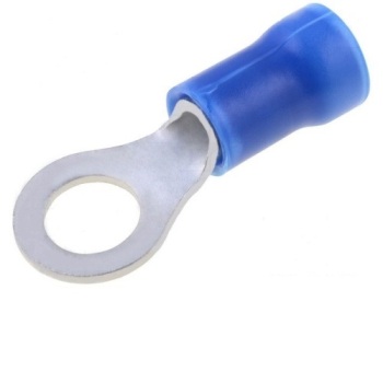 Terminal redondo preaislado  azul 5.3mm 