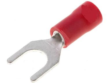 Terminal horquilla preaislado rojo 5,3mm 