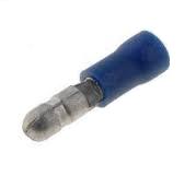 Terminal cilindrico macho preaislado azul 2,5mm 