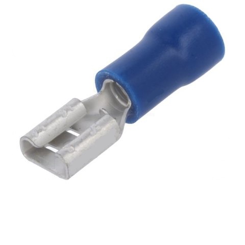Terminal faston hembra preaislado azul 4.8mmx0.8mm 